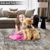 10x13 Area Rug, Washable Rug, Vintage Floral Carpet, Non Slip Kitchen Rug, Entryway Rug, Bathroom Rugs, Thin Rugs for Bedroom, Stain Resistant Rugs - 4 of 4
