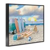 Stupell Industries Summer Beach Scene Retro Van Surfboards Dogs Playing, 16" x 20" - 3 of 4