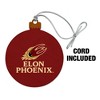 Elon University Phoenix Logo Wood Christmas Tree Holiday Ornament - 2 of 4