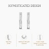 Gilded Lab-Grown Diamond Channel Set Hoop Earrings for Women in 925 Sterling Silver and 14KT Yellow Gold-Plated | 1/4, 1/2, 1 Carat Total Weight - 2 of 4