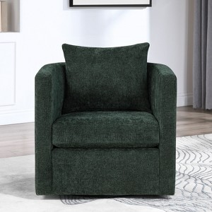 NicBex Performance Fabric Swivel Barrel Chair Modern 360-Degree Rotating Accent Chair for Living Room, Office, Lounge - 1 of 4