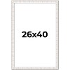 PosterPalooza | Sculpted White Picture Frame - UV Acrylic, Foam Board Backing, Hanging Hardware - 2 of 4