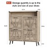 Shoe Cabinet with Flip Drawers, Narrow Freestanding Rack - 3 of 4