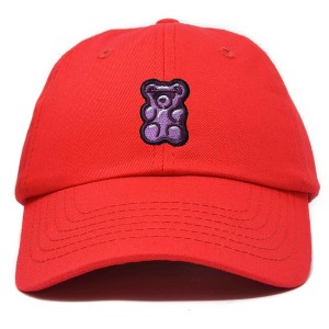 Dalix Purple Gummy Embroidered Cotton Dad Hat Baseball Cap Adjustable Womens - 1 of 4