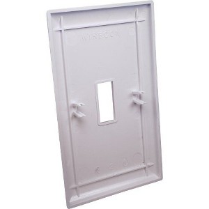 United States Hardware 1-Gang Plastic Toggle Switch Wall Plate, White - 1 of 1