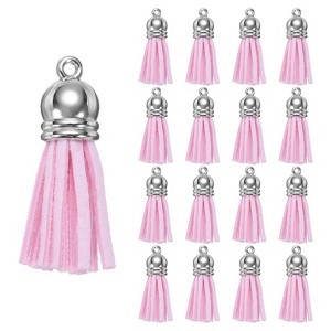 Unique Bargains PU Leather Craft Bracelets Jewelry Making Keychain Tassels 200 Pcs - 1 of 4