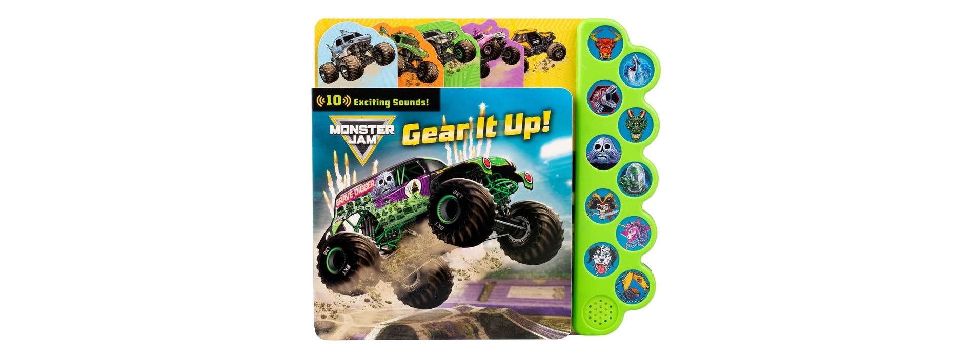 Monster Jam: Gear It Up! - (10-Button Sound Books) by  Delaney Foerster (Board Book)