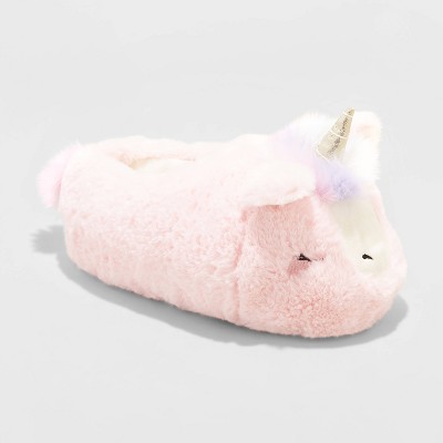 Kids' Jaslynn Unicorn Slippers - Cat & Jack™ Pink : Target