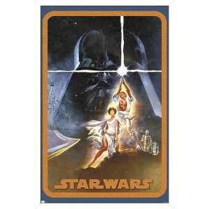 Trends International Star Wars: A New Hope - Galaxy Pose Framed Wall Poster Prints - 1 of 4