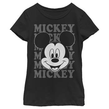 Girl's Disney Mickey Mouse Repeating Name T-Shirt