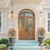 TARGET 1.97FT Artificial Cedar Topiary Ball Trees with Ground Spike 2pcs UV Resistant Faux Shrubs&Bushes Potted Plants for Outdoor Indoor Front Porch - 2 of 4