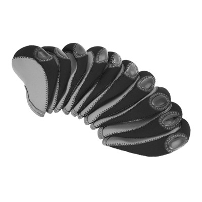 Unique Bargains Waterproof Golf Club Iron Head Covers with Visible Windows 10 Pcs