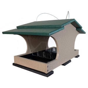 JCS Wildlife Large Poly Hopper Bird Feeder  - Mounting Pole Bundles Available! - 1 of 4