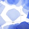Unique Bargains Faux Silk Artificial Flower Rose Petals for Wedding Decoration 2x2 Inch 3200 Pcs Sky Blue - 2 of 3