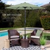 Best Choice Products 7.5ft Heavy-Duty Outdoor Market Patio Umbrella w/ Push Button Tilt, Easy Crank - 3 of 4