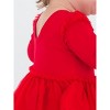RuffleButts Baby Girls Flutter Tulle Long Sleeve Twirl Romper - 4 of 4