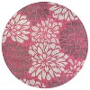 JONATHAN Y Zinnia Modern Floral Textured Weave Indoor/Outdoor Area Rug - 2 of 4