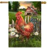 Briarwood Lane Spring House Flag 40x28 For Outdoor Sunrise Rooster For Spring House Flag - 2 of 4