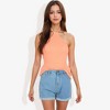 Anna-Kaci Women's Halter Neck Knit Tank Top with Ribbed Design and Stretchy Fit - 2 of 4