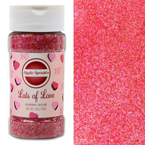 Mystic Sprinkles Lots of Love Sanding Sugar 4.2oz Bottle - 1 of 4