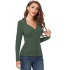 Women's Sweetheart Neckline Hollow - Out Slim - Fit Sweater - 2 of 4