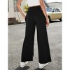 Women's Yoga Pants with Pockets Casual Joggers Loose Lounge Wide Leg High Waisted Drawstring Pants - 4 of 4