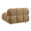 TOV Furniture Calliope Performance Velvet Modular Armless Chair in Cafe Au Lait - 4 of 4