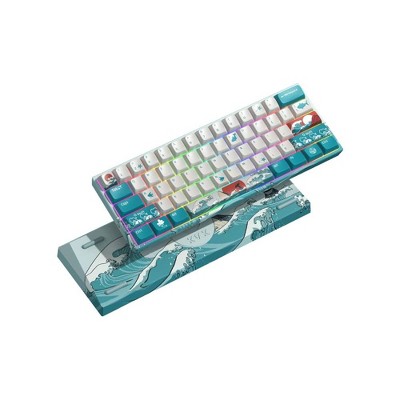 Evo Bytes 3-Modes Coral Sea Wireless Mechanical Keyboard