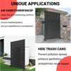 Outdoor Metal Privacy Screen, 72" H x 47" W Outdoor Privacy Screens and 3-Panels, Decorative Fence Panel for Decorative Garden,Patio, Backyard,Balcony - 4 of 4