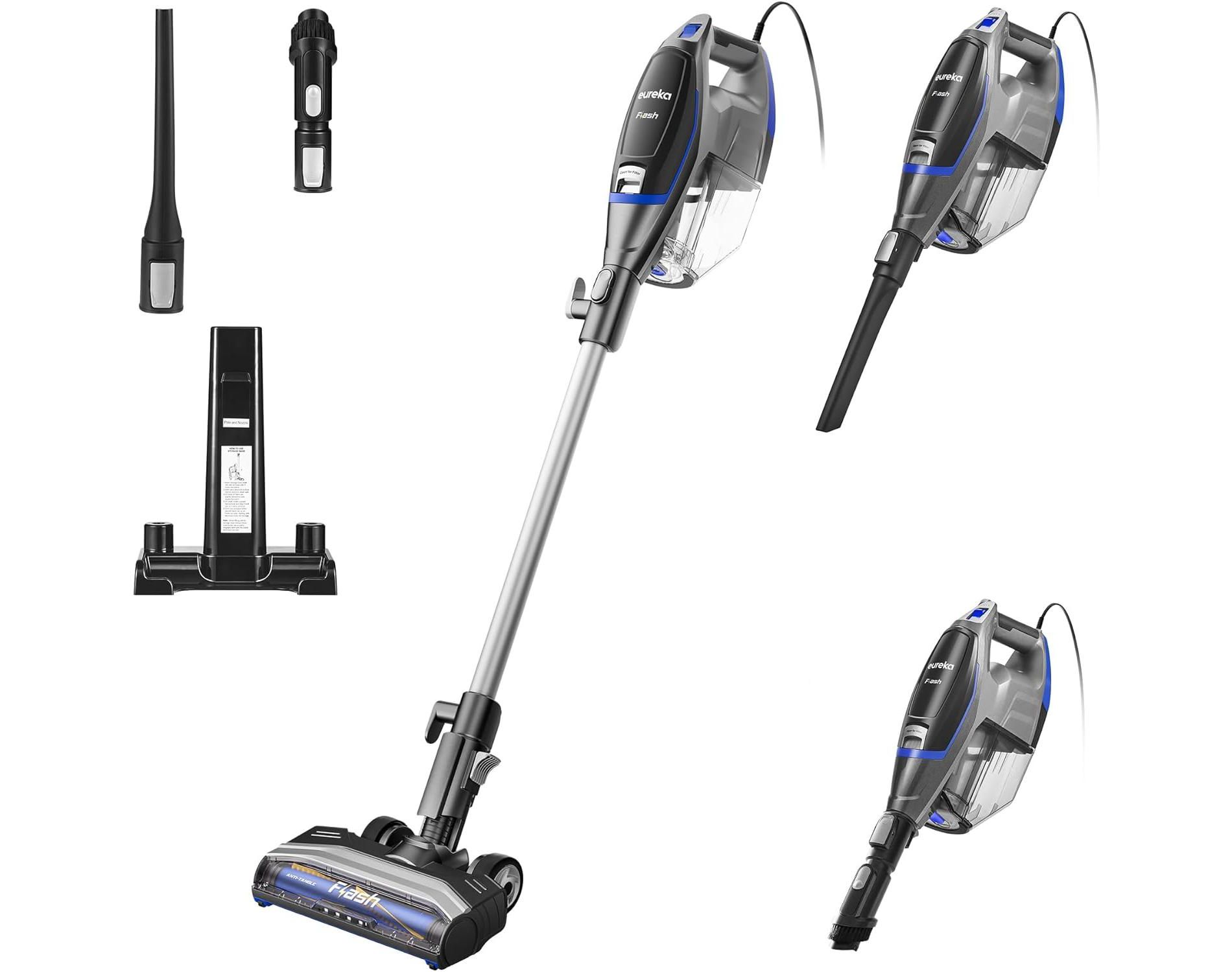 Eureka Corded Stick Vacuum Cleaner, NES520BL 2-in-1 Flash Handheld Vac