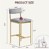 Dining Table Chair Set - Kitchen Table & Chair Sets - Compact Table w/ Upholstered Bar Stools & Space Saving Design for Apartment - 2 of 4