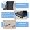NicBex PU Leather Dining Chairs Set of 4,Upholstered Armless Kitchen Chair with High Back and Arched Metal Legs for Dining Room,Kitchen - 4 of 4