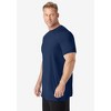 KingSize Men's Big & Tall No Sweat Longer-Length Short Sleeve Crewneck Tee - 4 of 4
