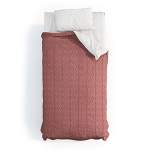 Full/Queen Color Poems Mae Comforter Set Pink - Deny Designs