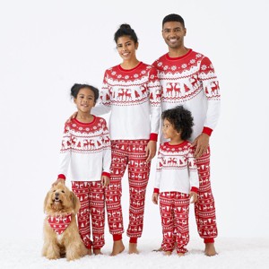 PATPAT Christmas Reindeer and Snowflake Print Family Matching Pajamas Sets - 1 of 4