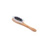 Bass Pet Brushes The Hybrid Groomer Shine & Condition, Patented & Award Winning, Natural Bristle + Alloy Pin Bamboo Handle Small Oval - image 3 of 4