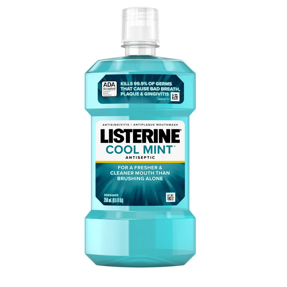 Photos - Toothpaste / Mouthwash LISTERINE Antiseptic Mouthwash for Bad Breath and Plaque Cool Mint - 250ml 