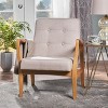 NicBex Accent Chair Mid-Century Upholstered Button Tufted Armchair with Metal Frame Cozy Single Sofa Chair for Bedroom,Living Room - 4 of 4