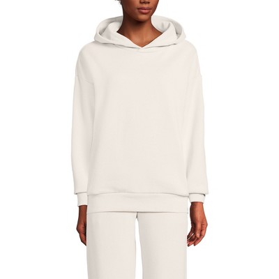 Lands' End Women's Serious Sweats Relaxed Long Sleeve Hoodie Sweatshirt