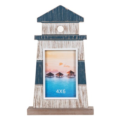 Beachcombers Lighthouse Photo Frame 7.88 x 13.4 x 2.56 Inches.