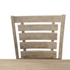 DOMETOUR Set of 2 Dining Counter Height Chairs Modern Farmhouse Rustic Look Distressed Design Ladderback Solid Wood - 4 of 4
