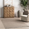 Nuloom Solid 5x8 Indoor Area Rug for Living Room Bedroom Dining Room Kitchen, Beige/Ivory - 2 of 4
