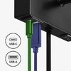 Globe Electric 1-Light Matte Black USB AC Charging Plug-In or Hardwire Wall Sconce with LED Reading Light and White Fabric Shade - 4 of 4