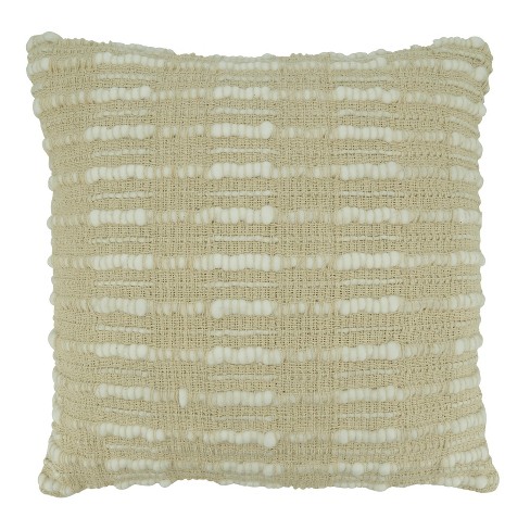 Saro Lifestyle Striped Design Woven Throw Pillow With Down Filling - image 1 of 3