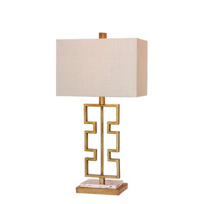 gold target lamp