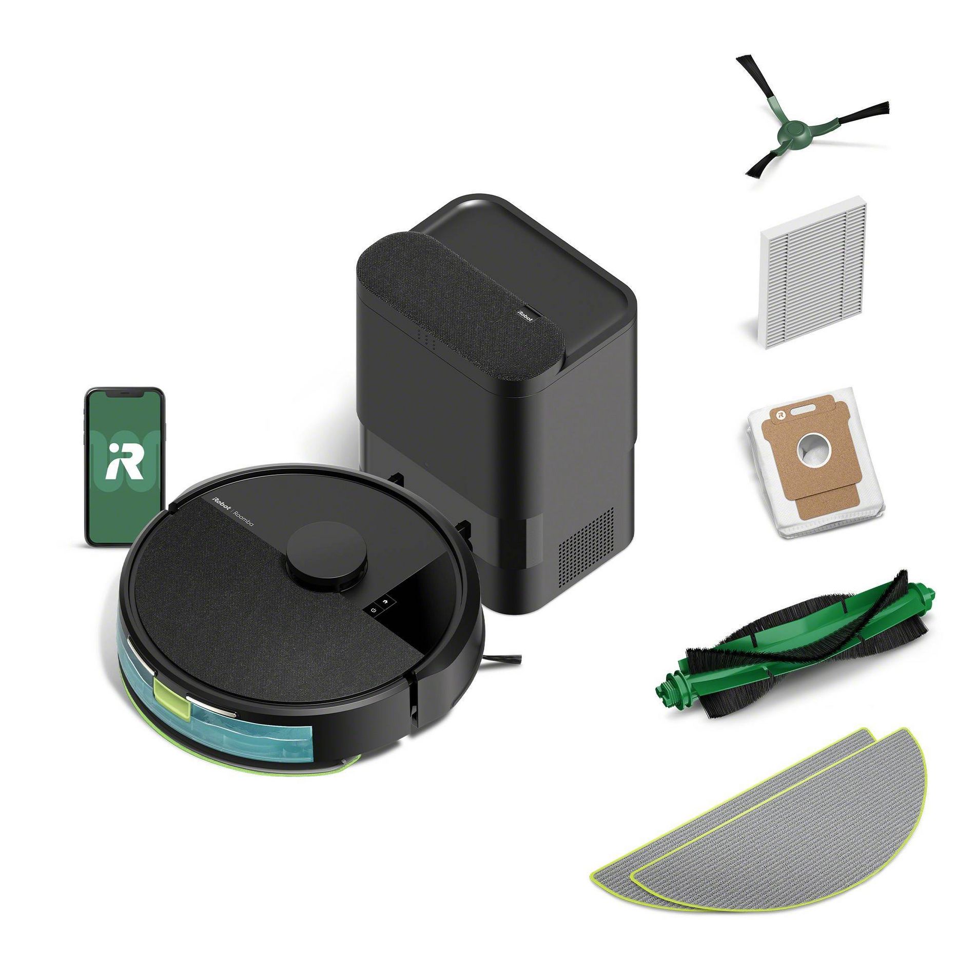 iRobot Roomba 105 Combo Vacuum & Mop + AutoEmpty Dock - Self-Empties 75 Days, Intense Power-Lifting Suction, Multi-Surface Cleaning, LiDAR