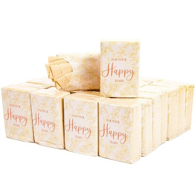 Sparkle and Bash 60-Pack For Your Happy Tears Travel Pocket Facial Tissue Packs