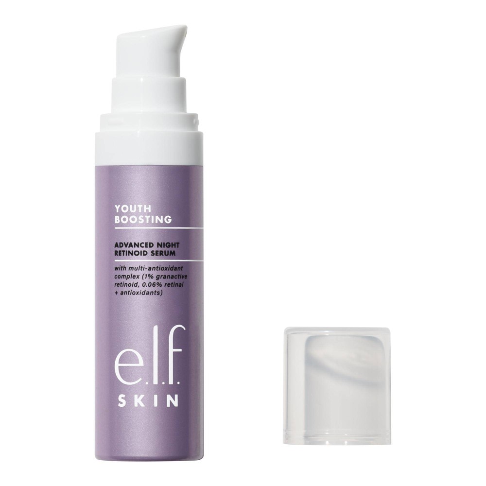 Photos - Cream / Lotion ELF e.l.f. SKIN Youth Boosting Advanced Night Retinoid Serum - Amber - 1.0 fl 