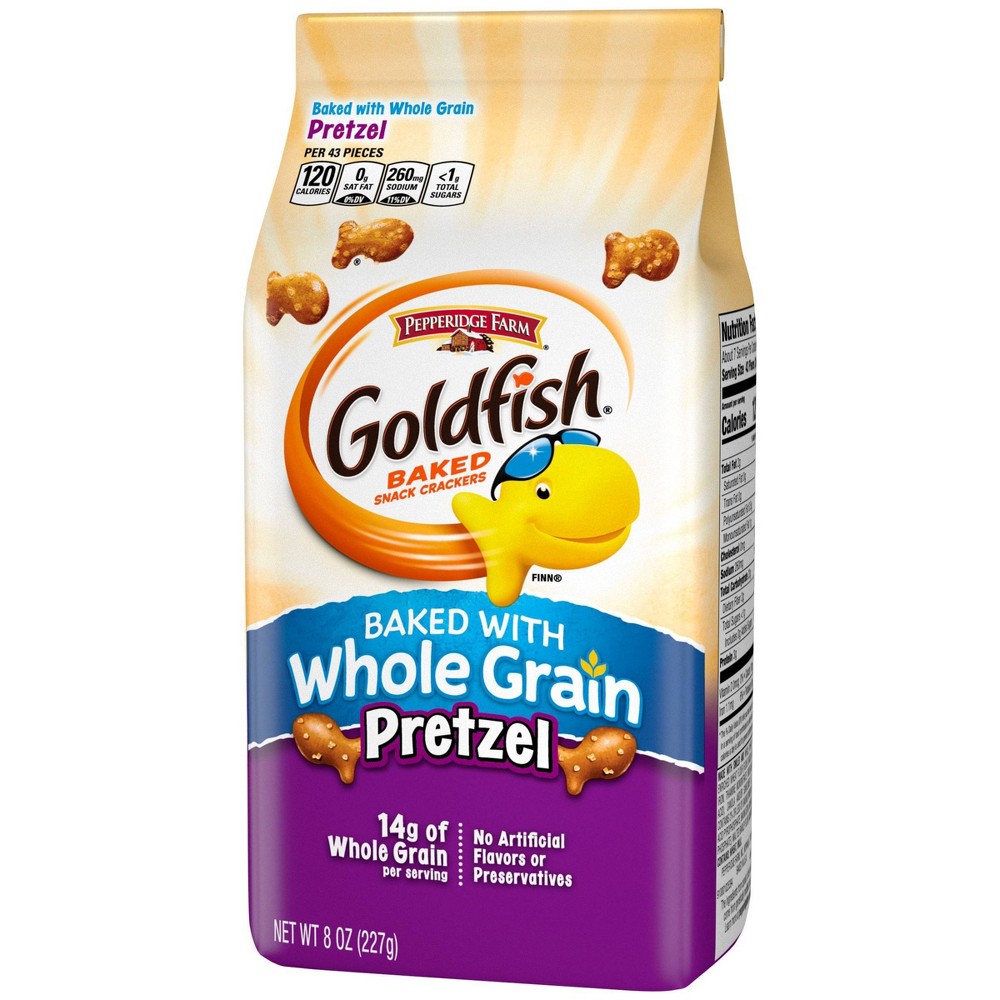 UPC 014100046554 product image for Pepperidge Farm Goldfish Baked with Whole Grain Pretzel Crackers - 8oz Bag | upcitemdb.com