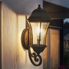 Gulches Outdoor Wall Lights - 27" Black Lantern with Dusk to Dawn Sensor for Porch and Entryway - 2 of 4